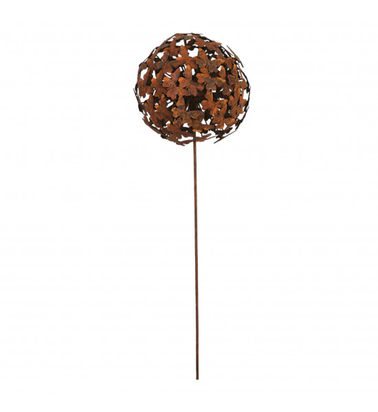 Start Gartenstecker Schmetterlinge Kugel - 30 cm Ø 
aufwändig gearbeitete Kugel aus vielen Schmetterlingen geschweißt
Ø 30 cm