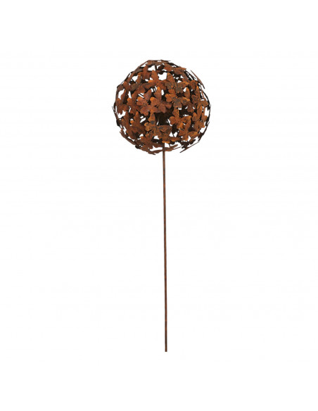 Start Gartenstecker Schmetterlinge Kugel - 30 cm Ø 
aufwändig gearbeitete Kugel aus vielen Schmetterlingen geschweißt
Ø 30 cm