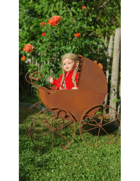 kreative Pflanzgefäße  Deko Kinderwagen zum Bepflanzen 58 cm groß 
Breite 58 cm
Tiefe 33 cm
Höhe 58 cm
