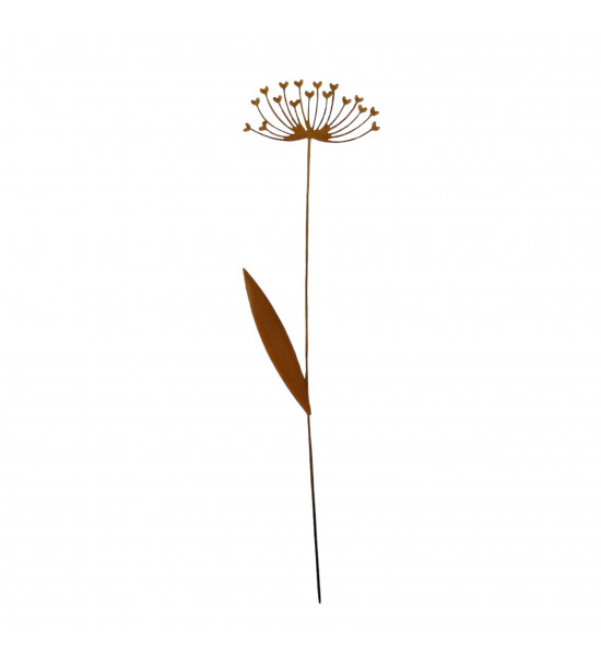 Herzige Dinge - Edelrost Dekoherzen Metallblume - Herzensblüte - Allium Mini Stecker 37 cm hoch Manchmal sind es die kleinen Det