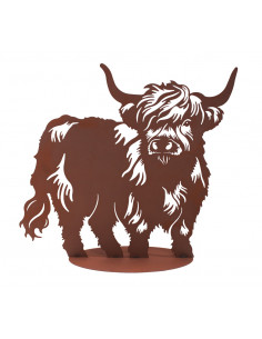 Kühe und Kälber Yak Gartenfigur - großes - zotteliges Wild- und Hausrind 65 cm breit 
Höhe: 60 cm
Breite: 65 cm
