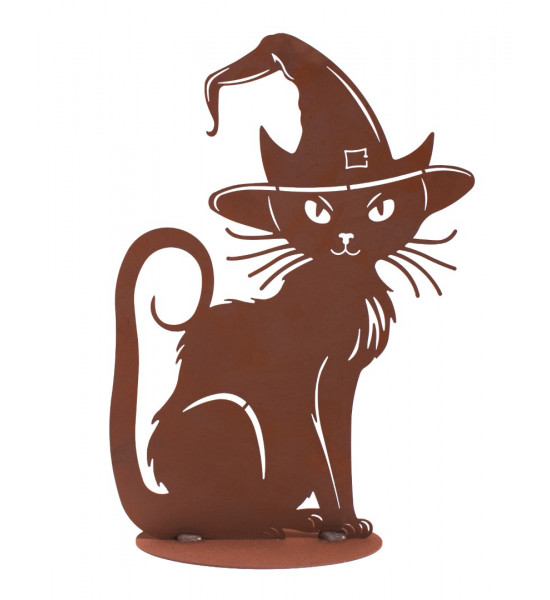 Deko Katzen und Mäuse Katze Salem - mit Hexen Hut - schaurige schöe Halloween Deko 40 cm hoch 

Höhe 40 cm
Breite 29 cm
