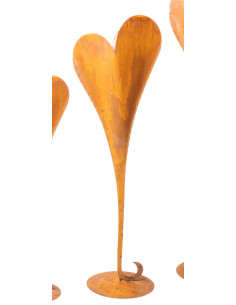 Herzige Dinge - Edelrost Dekoherzen mittleres Pflanzherz schlank mit geschwungen Fuss - 93 cm hoch 

Höhe 93 cm
Breite 30 cm 2