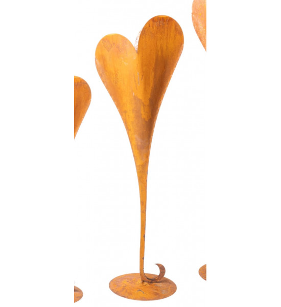 Herzige Dinge - Edelrost Dekoherzen mittleres Pflanzherz schlank mit geschwungen Fuss - 93 cm hoch 

Höhe 93 cm
Breite 30 cm
