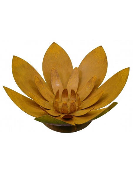 Edelrost Blüte auf Platte 