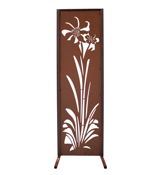 Blumen und Bäume schmale Sichtschutzwand Sommerblume - Lilie - 160 cm hoch - 50 cm breit 1-0648