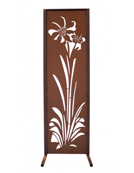 Blumen und Bäume schmale Sichtschutzwand Sommerblume - Lilie - 160 cm hoch - 50 cm breit 1-0648