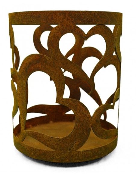 Edelrost Windlicht  Herz 