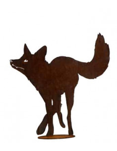 Hirsche, Wildtiere und Waldbewohner Fuchs von vorne - auf Platte - Höhe 60 cm 
Höhe 60 cm
Breite 59 cm

Edelrost-Fuchs in vo