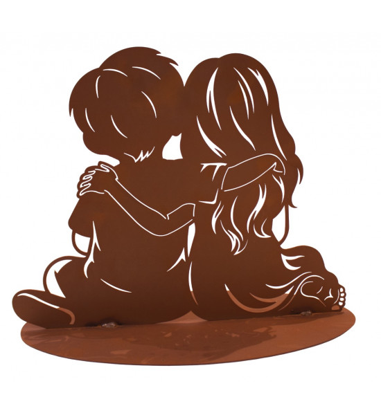Kinder Beste Freunde für Immer - Kindheitsfreunde - 47 cm hoch - Junge und Mädchen 
Höhe: 47 cm
Breite: 60 cm
