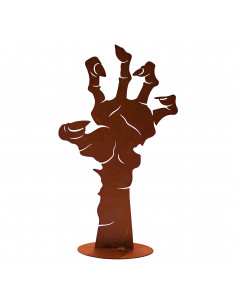 Halloween Zombie Hand für den Garten - 36 cm hoch - Skelett Mumie Finger aus dem Boden