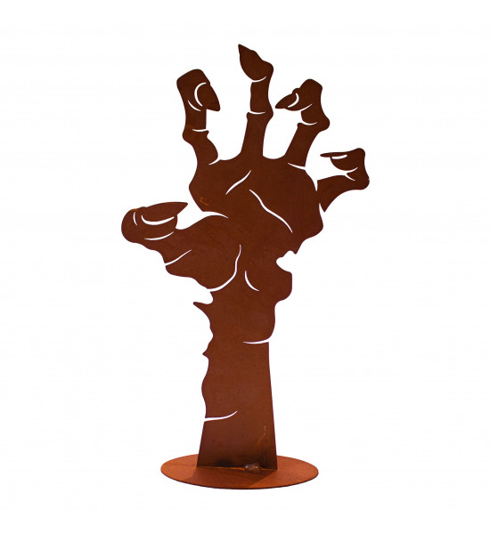 Halloween Zombie Hand für den Garten - 36 cm hoch - Skelett Mumie Finger aus dem Boden