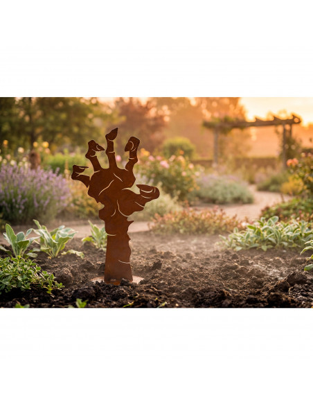 Halloween Zombie Hand für den Garten - 36 cm hoch - Skelett Mumie Finger aus dem Boden