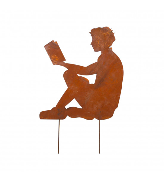 Junge mit Buch zum Stecken 36x40/ 50 cm