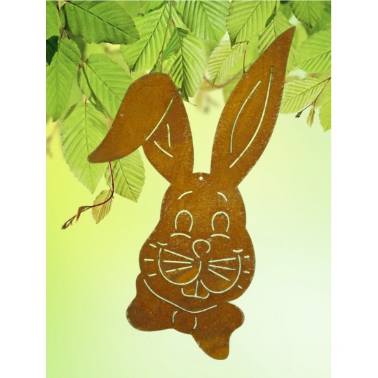Edelrost Hasenkopf zum hängen