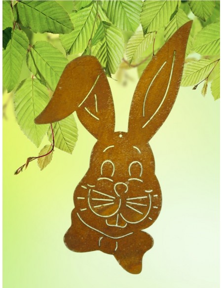 Edelrost Hasenkopf zum hängen