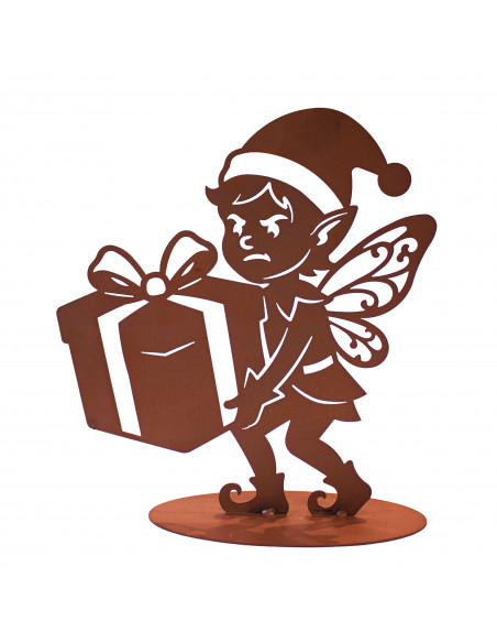 Schleppender Weihnachtself - 28 cm hoch