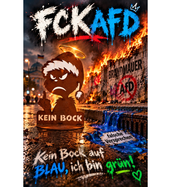 Weihnachtsdeko Grinch - Kein Bock - 32 cm hoch Ohne Grinch kein Weihnachten! Oder war es andersherum richtig?
Dieser Deko Grinc