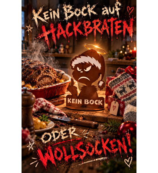 Weihnachtsdeko Grinch - Kein Bock - 32 cm hoch Ohne Grinch kein Weihnachten! Oder war es andersherum richtig?
Dieser Deko Grinc