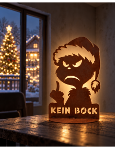Weihnachtsdeko Grinch - Kein Bock - 32 cm hoch Ohne Grinch kein Weihnachten! Oder war es andersherum richtig?
Dieser Deko Grinc