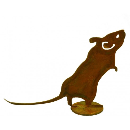 Maus auf Platte 12 cm