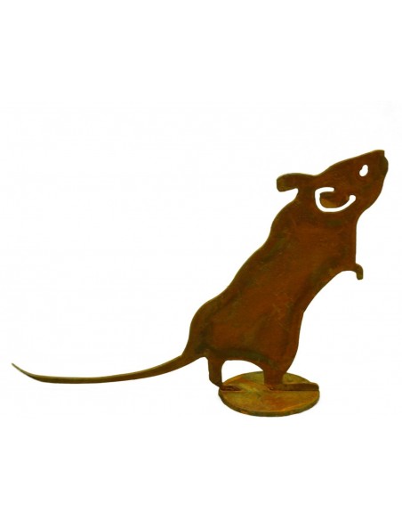 Maus auf Platte 12 cm