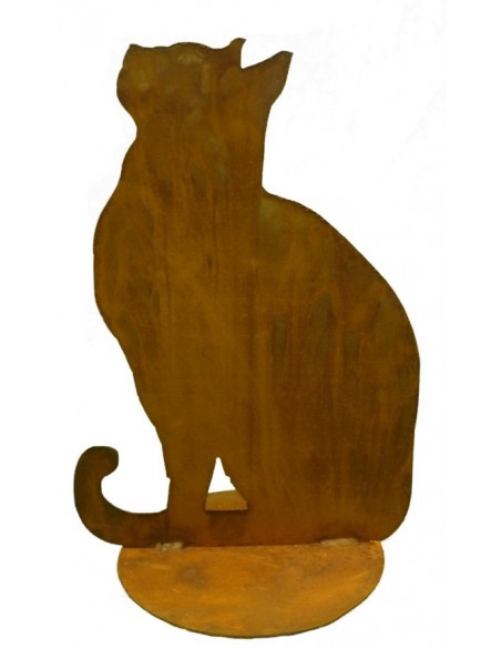 Katze sitzend auf Platte