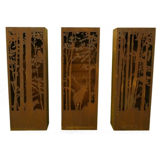 Wild Säule "Hase und Eichhörchnen" 120 cm