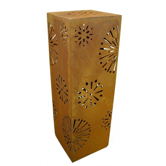 Edelrost Blütensäule 100 cm