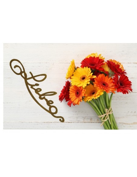 Edelrost Schriftzug Liebe 25 cm lang