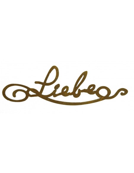 Edelrost Schriftzug Liebe 25 cm lang