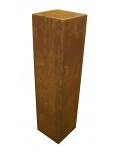 Rostsäule 20 x 20 cm schmal 80 cm hoch ohne Muster
