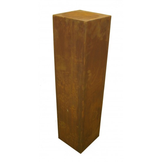 Rostsäule 20 x 20 cm schmal 80 cm hoch ohne Muster