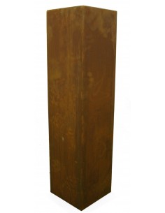 Rostsäule 20 x 20 cm schmal 80 cm hoch ohne Muster 2