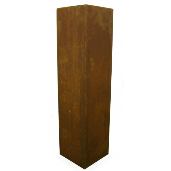 Rostsäule 20 x 20 cm schmal 80 cm hoch ohne Muster
