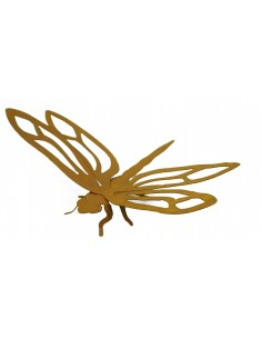Edelrost Libelle "Dragonfly" 40 cm breit Länge 23 cm