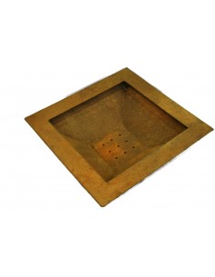 Feuerschale rechteckig aus 3 mm Stahl mit Rand