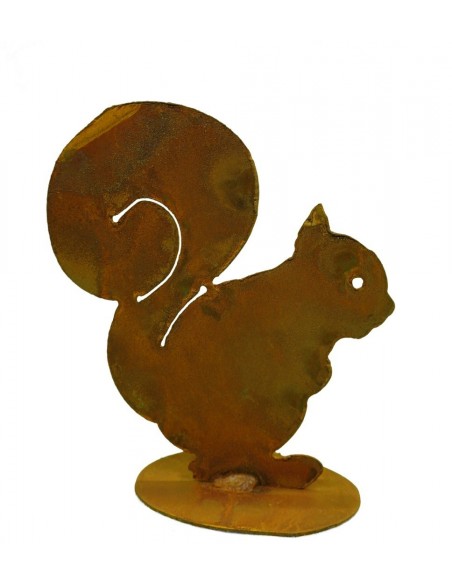 Eichhörnchen Squirrel 15 cm auf Platte