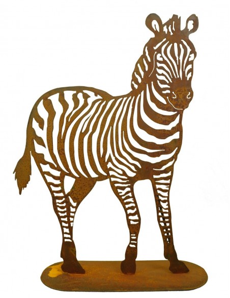 Große Tierfigur Zebra als wahrer Blickfang für den Garten