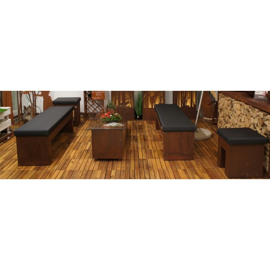 Loungetisch -Relax- mit Glasplatte