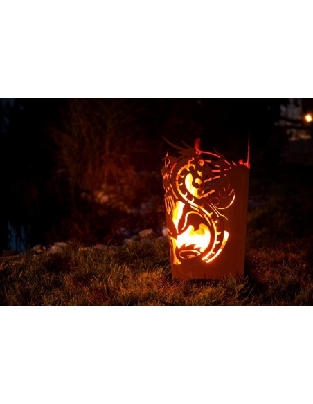 Feuerkorb Drache rechteckig Feuerkorb Drache rechteckig