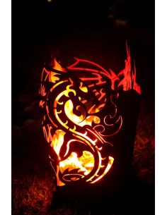 Feuerkorb Drache rechteckig
