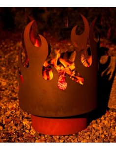runde Feuerschalen Edelrost Feuerschale - Flammenkorb, Höhe 45 cm Einfacher Flammenkorb für Holzfeuer geeignet
Höhe: 45 cm
Dur 2