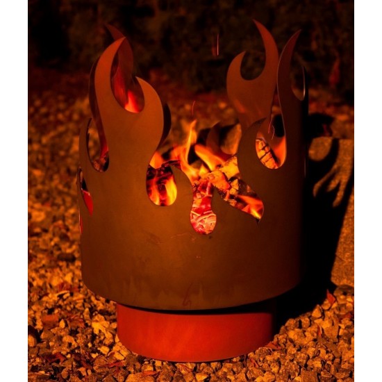 Flammenkorb 45 cm x 35 cm - Edelrost Feuerschale