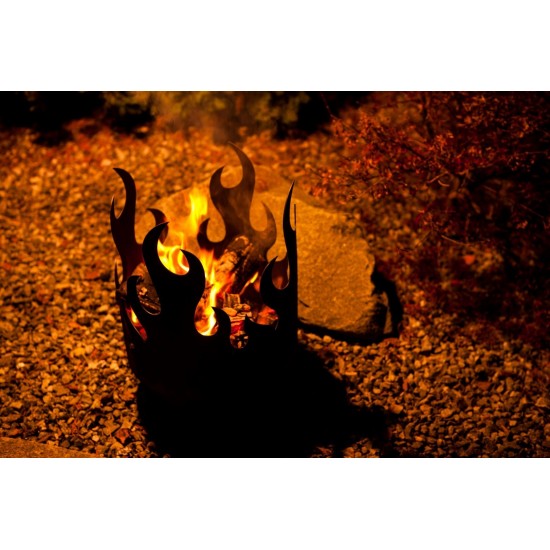 Flammenkorb 45 cm x 35 cm - Edelrost Feuerschale