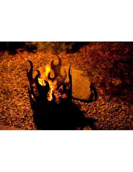 Flammenkorb 45 cm x 35 cm - Edelrost Feuerschale