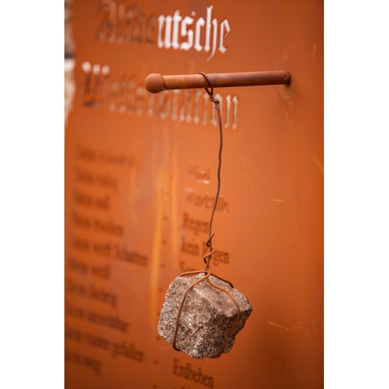 Altdeutsche Wetterstation zum Hängen, Rost