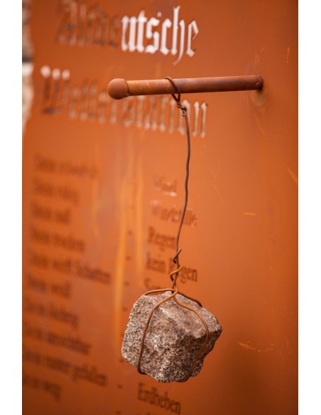 Altdeutsche Wetterstation zum Hängen, Rost