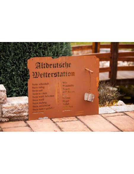 Altdeutsche Wetterstation zum Hängen, Rost