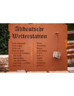 Altdeutsche Wetterstation zum Hängen, Rost 2